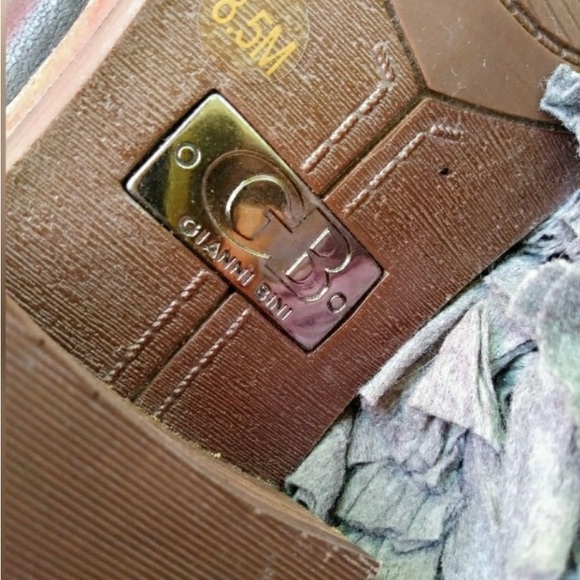 Gianni Bini Dark Brown Slip On Ankle Boots 8.5 - Picture 4 of 6